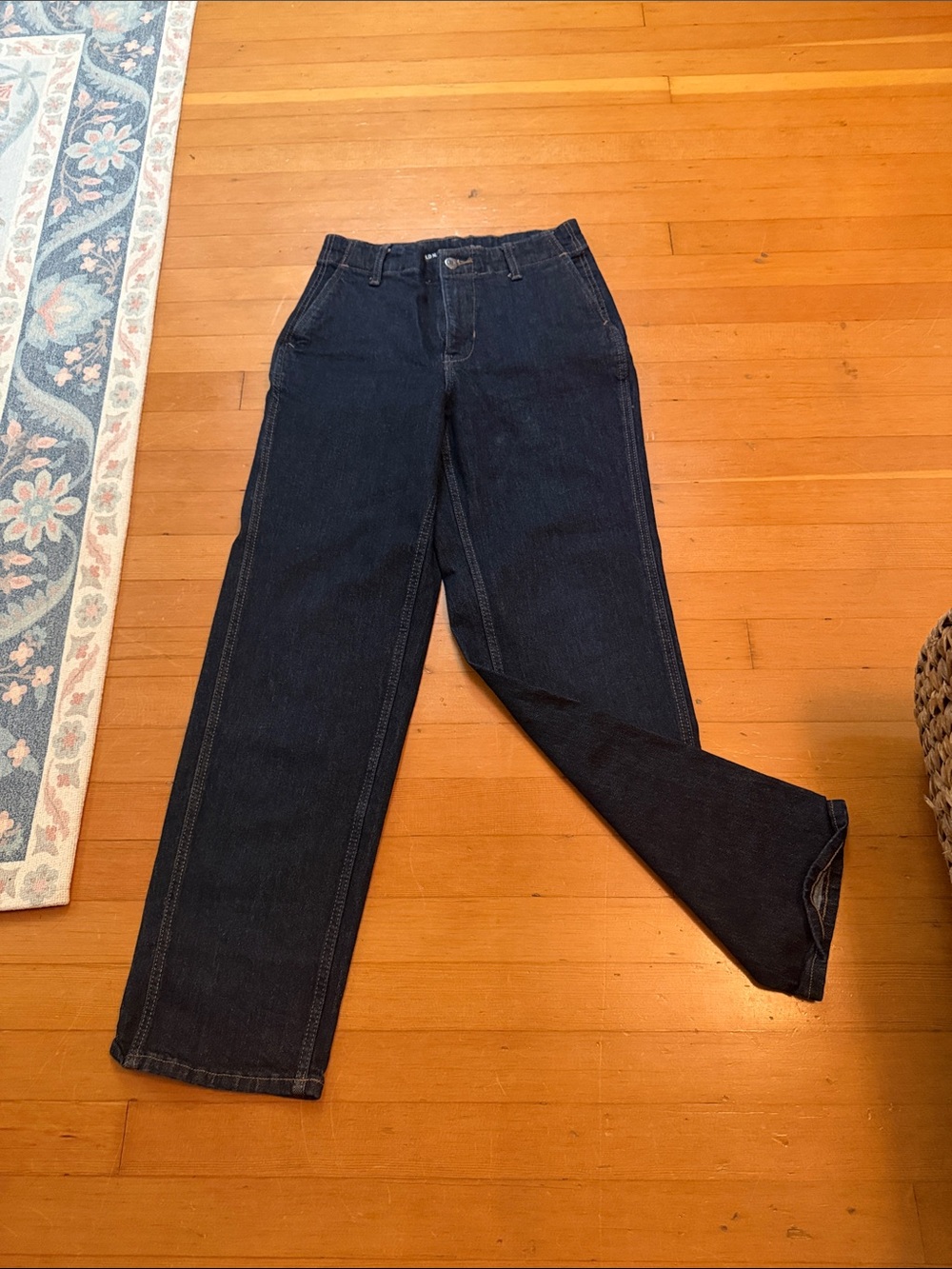 Old Navy Women's Straight Leg Jeans - Dark Blue